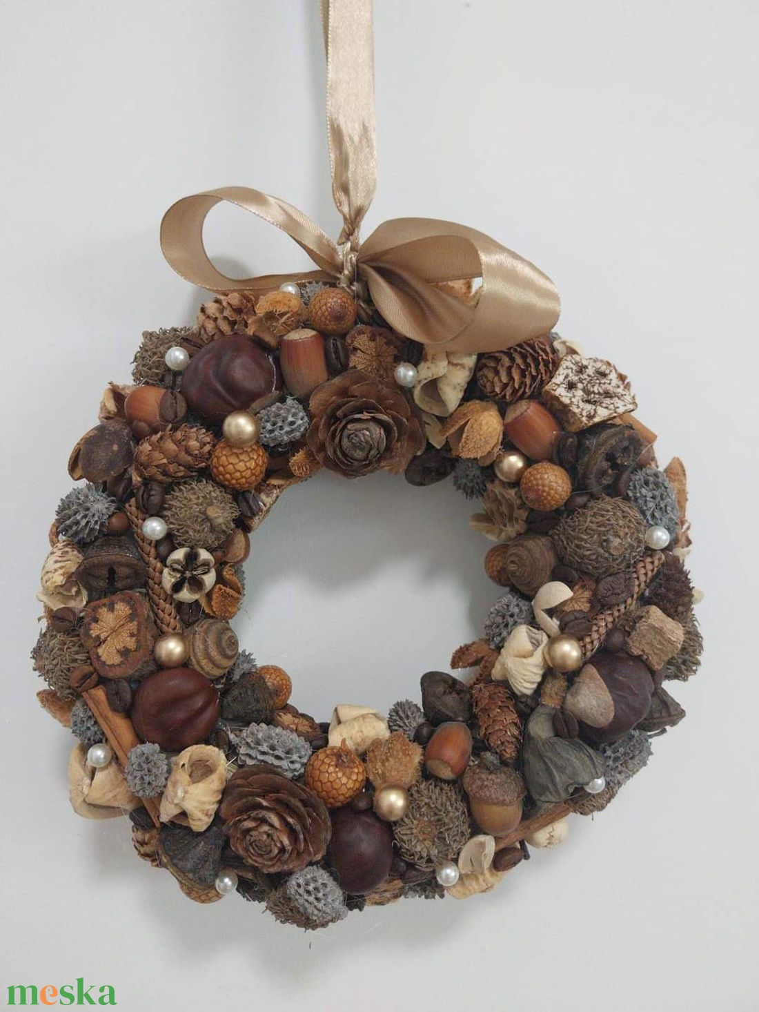 Termés koszorú ajtódísz  - otthon & életmód - dekoráció - virágdísz és tartó - koszorú - Meska.hu