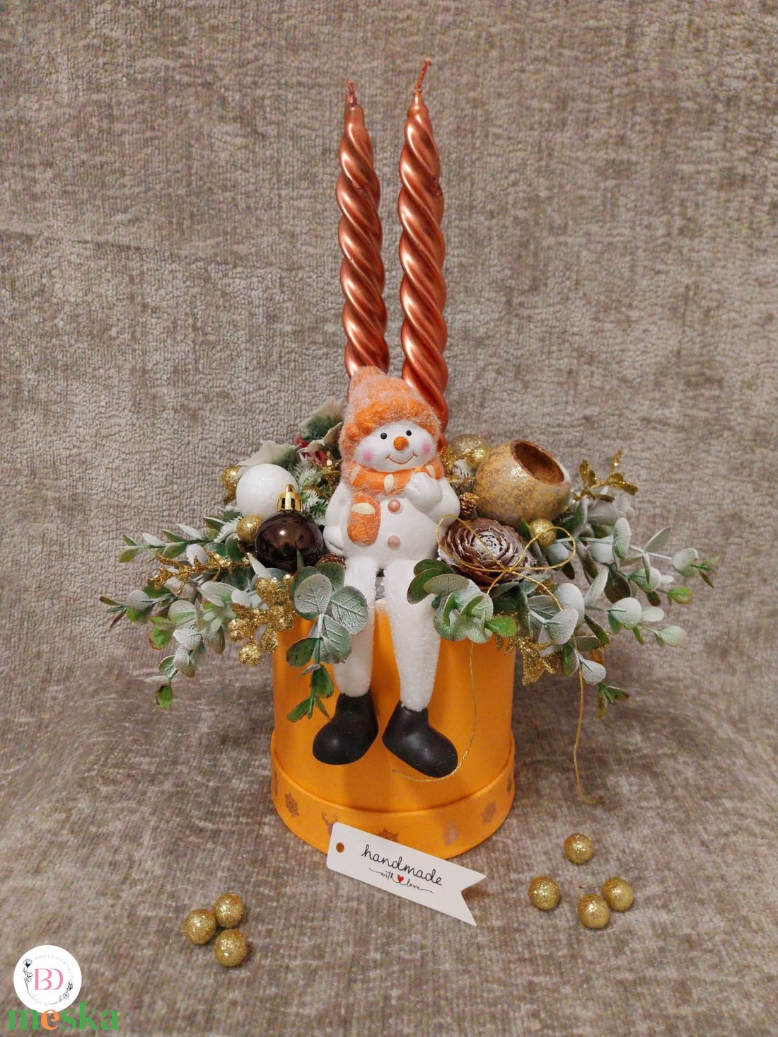 Karácsonyi asztaldísz - karácsony - karácsonyi lakásdekoráció - ünnepi asztaldekoráció - Meska.hu