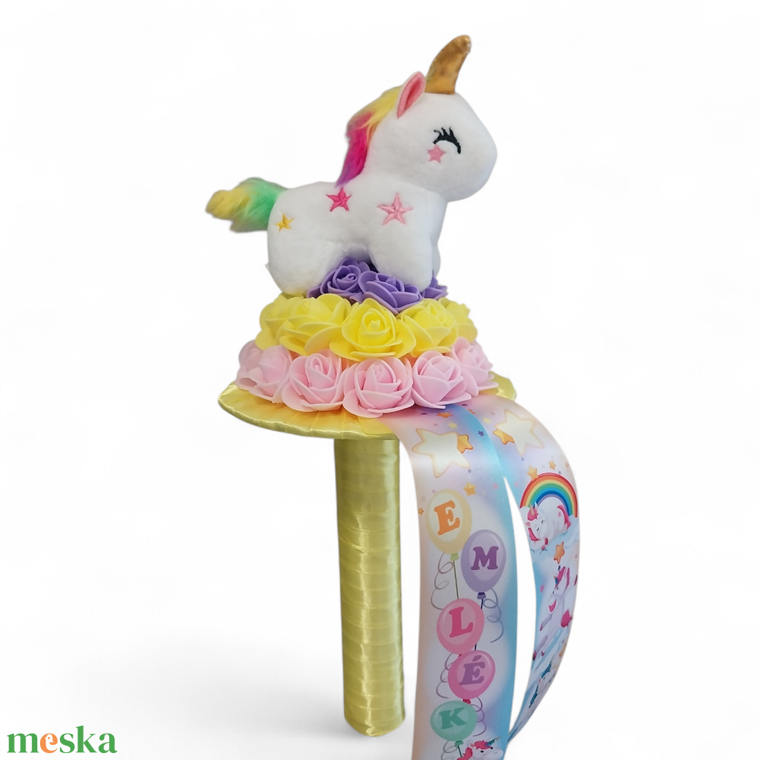 Unikornis ballagási csokrok  - otthon & életmód - virágdekoráció - virágok - virágcsokor - Meska.hu