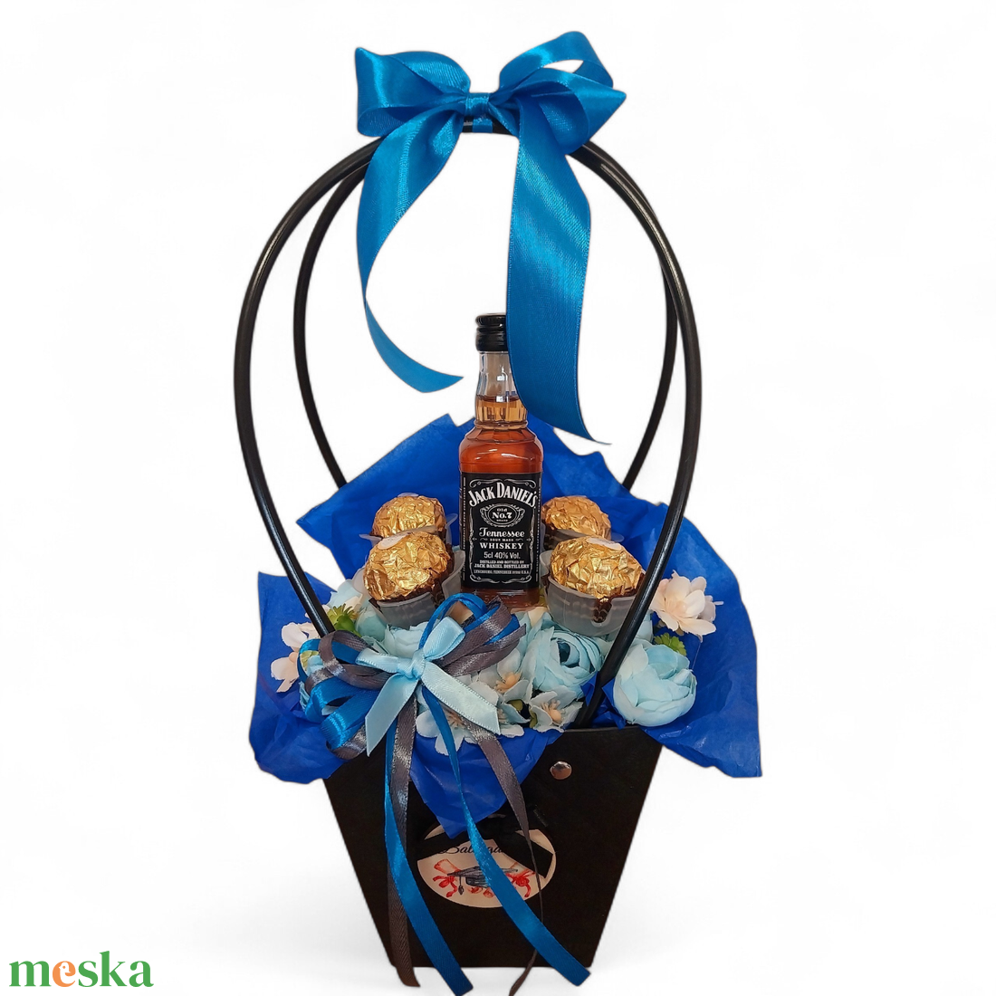 Ballagó virágtáska  - otthon & életmód - virágdekoráció - virágok - virágbox - Meska.hu