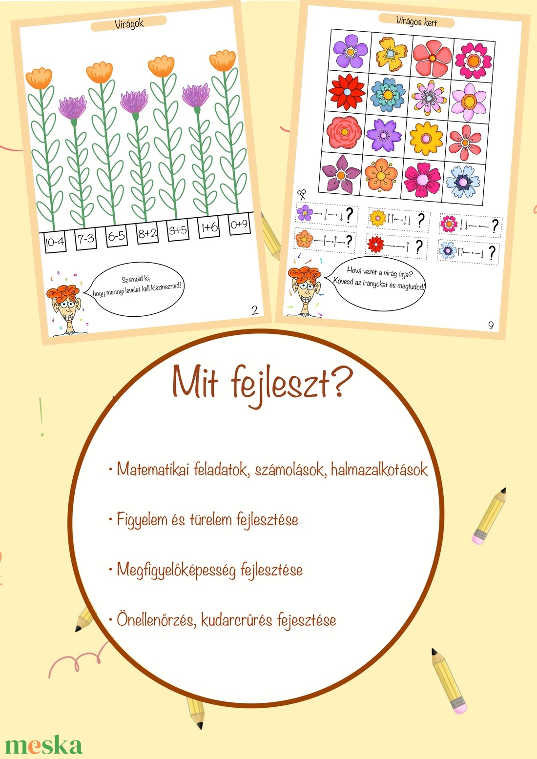 Guszti a briliáns elme (tavaszi kiadás) foglalkoztató füzet, színezők, feladatlapok - játék & sport - készségfejlesztő és logikai játék - oktató játékok - Meska.hu
