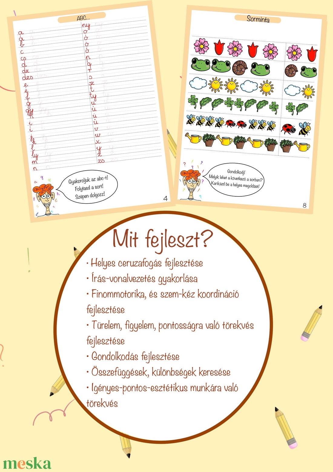 Guszti a briliáns elme (tavaszi kiadás) foglalkoztató füzet, színezők, feladatlapok - játék & sport - készségfejlesztő és logikai játék - oktató játékok - Meska.hu