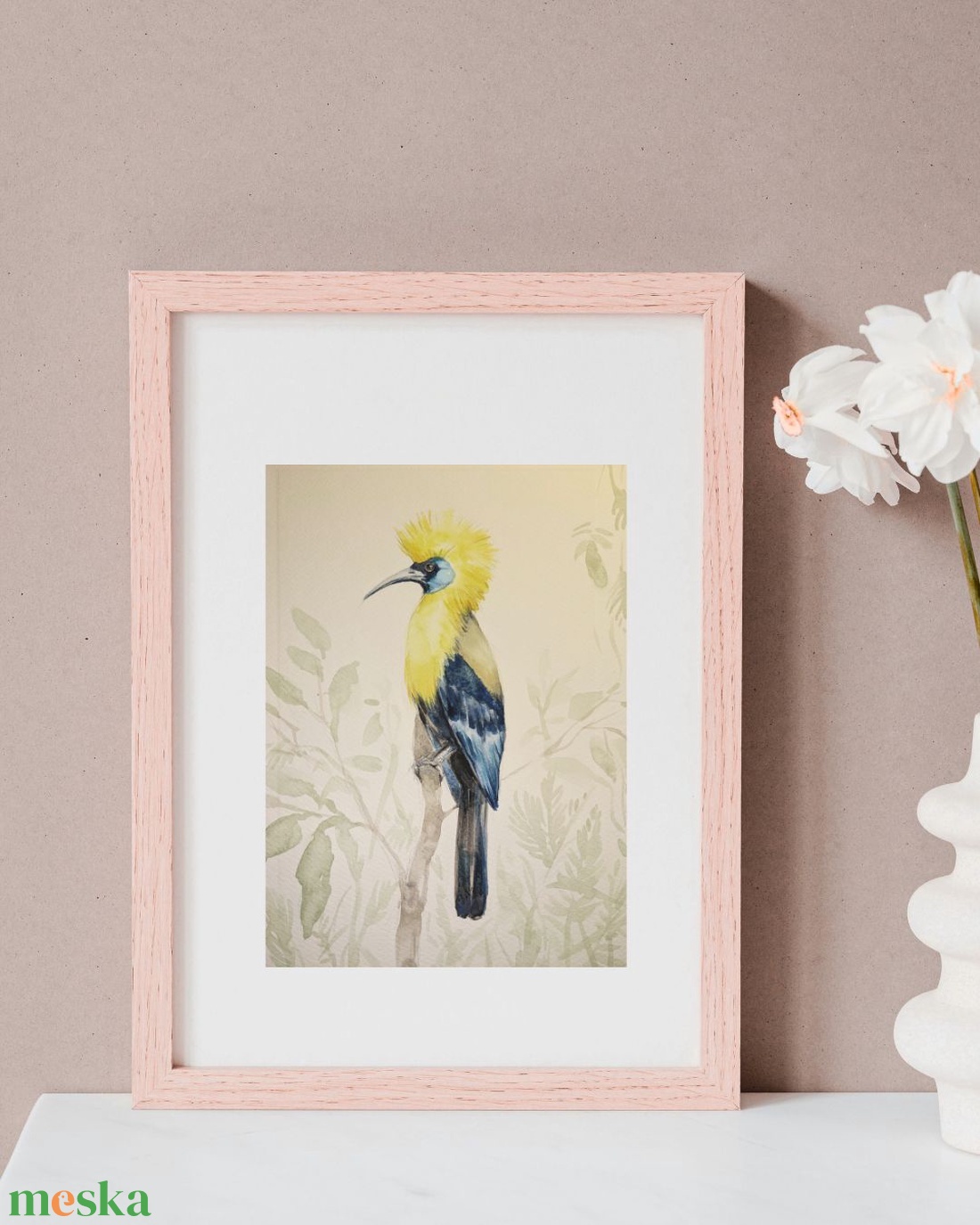 Trópusi madár 1/ akvarell print, limitált, sorszámozott - művészet - festmény - akvarell - Meska.hu