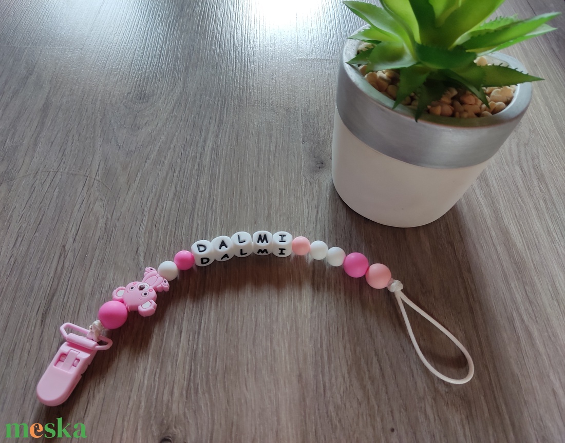 Egyedi szilikon cumilánc  - játék & sport - 3 éves kor alattiaknak - cumilánc - Meska.hu