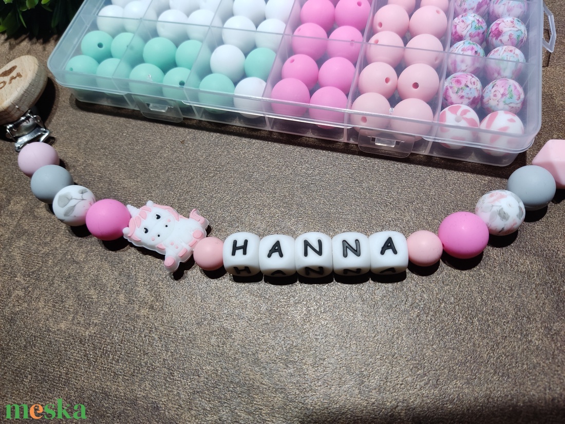 Unikornis szilikon cumilánc  - játék & sport - 3 éves kor alattiaknak - cumilánc - Meska.hu