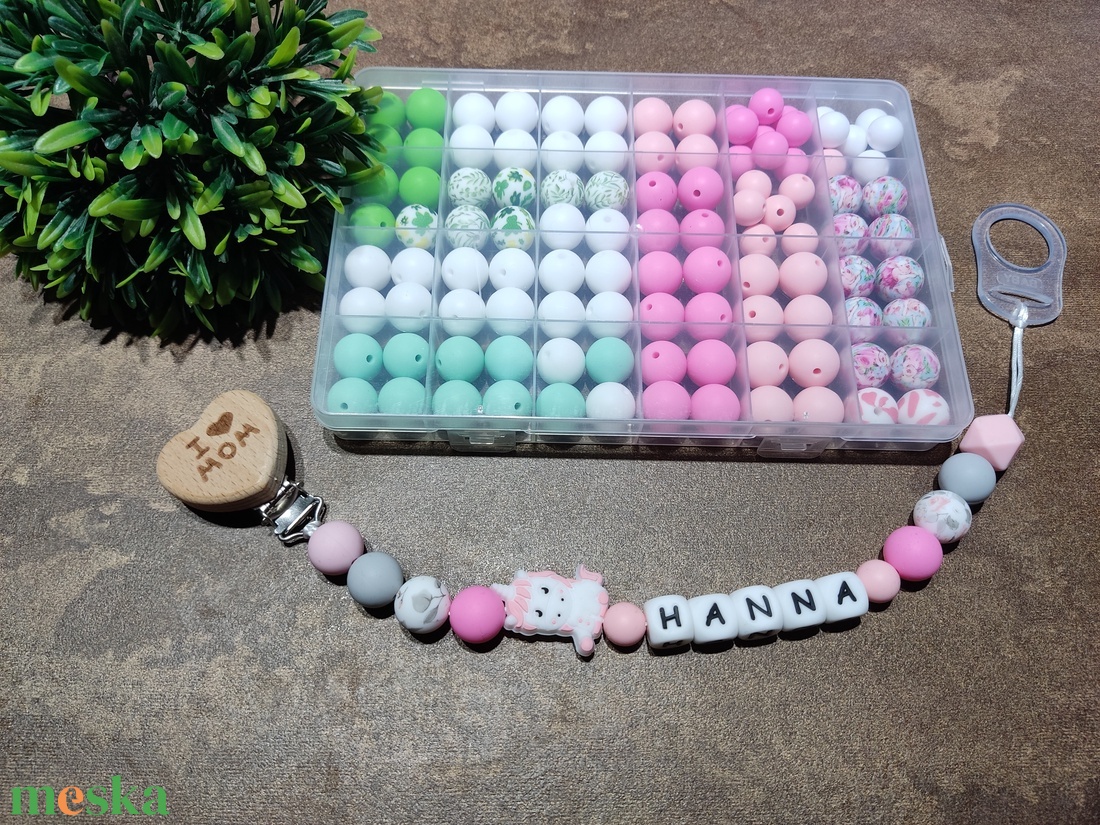 Unikornis szilikon cumilánc  - játék & sport - 3 éves kor alattiaknak - cumilánc - Meska.hu