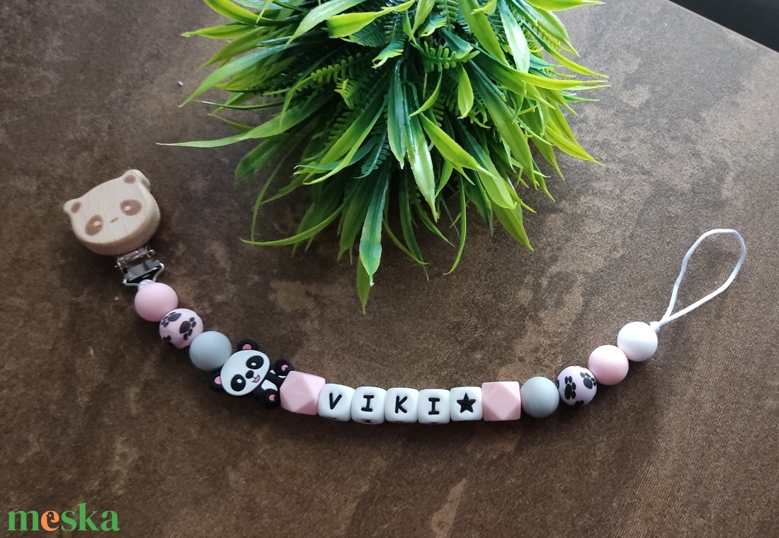 Egyedi szilikon cumilánc  - játék & sport - 3 éves kor alattiaknak - cumilánc - Meska.hu