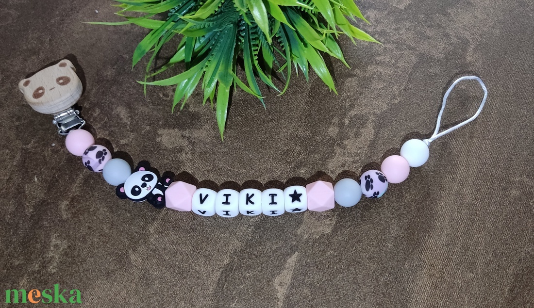 Egyedi szilikon cumilánc  - játék & sport - 3 éves kor alattiaknak - cumilánc - Meska.hu