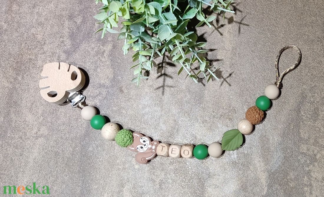 Egyedi szilikon cumilánc  - baba - mama - baba játékok - cumilánc - Meska.hu