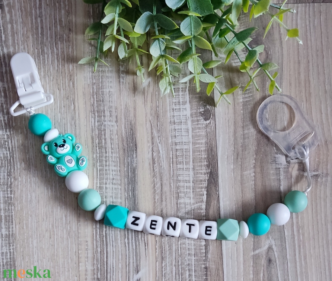 Egyedi szilikon cumilánc  - baba - mama - baba játékok - cumilánc - Meska.hu