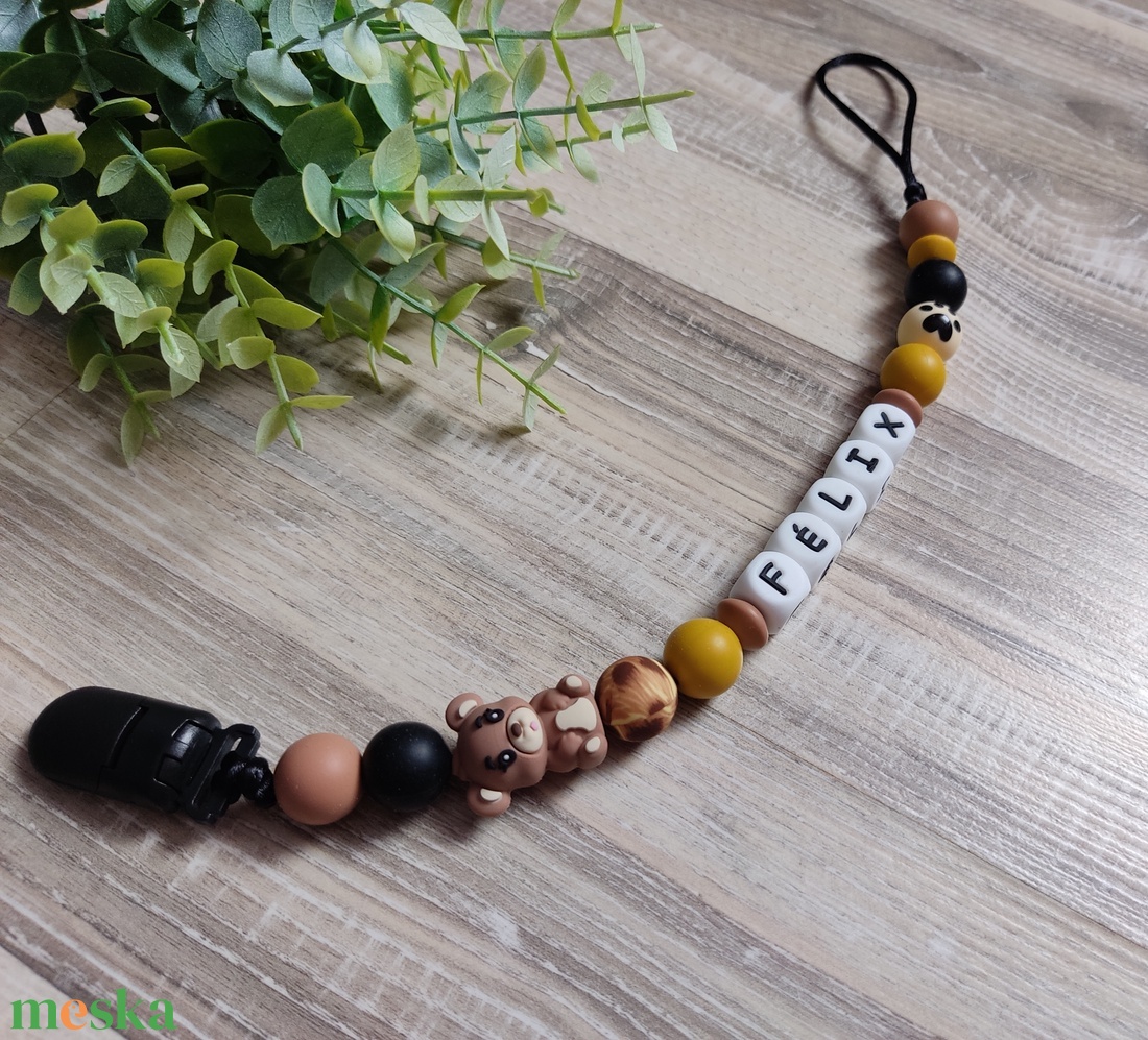 Macis szilikon cumilánc  - baba - mama - baba játékok - cumilánc - Meska.hu