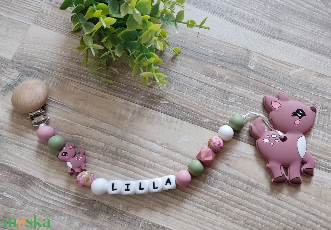 Őzike cumilánc/rágcsalánc - baba - mama - baba játékok - cumilánc - Meska.hu