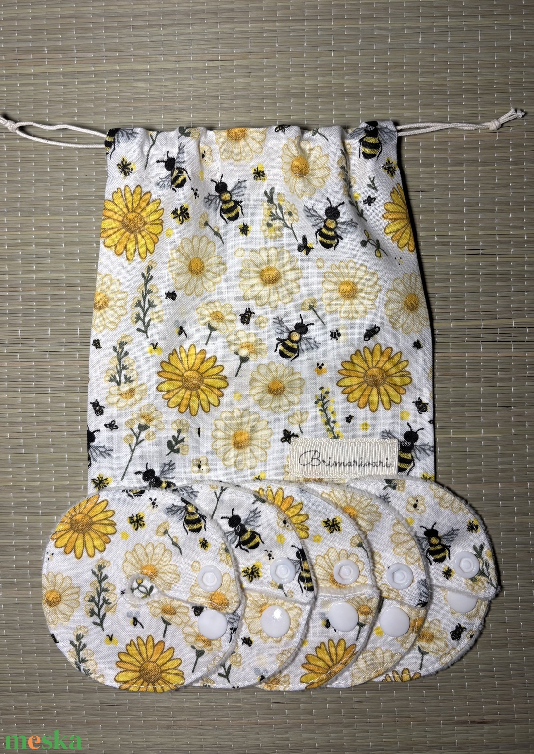 Mic-key button gyomorszondához alátét / g-tube covers margarétás - szépségápolás - egészségmegőrzési kellékek - Meska.hu