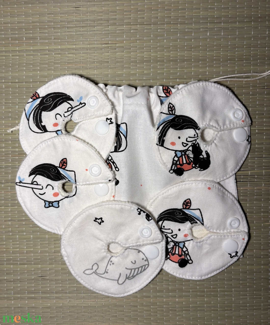 Mic-key button gyomorszondához alátét / g-tube covers Pinokkió  - szépségápolás - egészségmegőrzési kellékek - Meska.hu