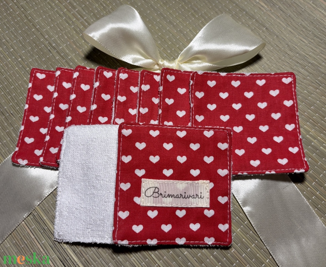 Arctisztító párna - szives - szépségápolás - arcápolás - arctisztító korong - Meska.hu