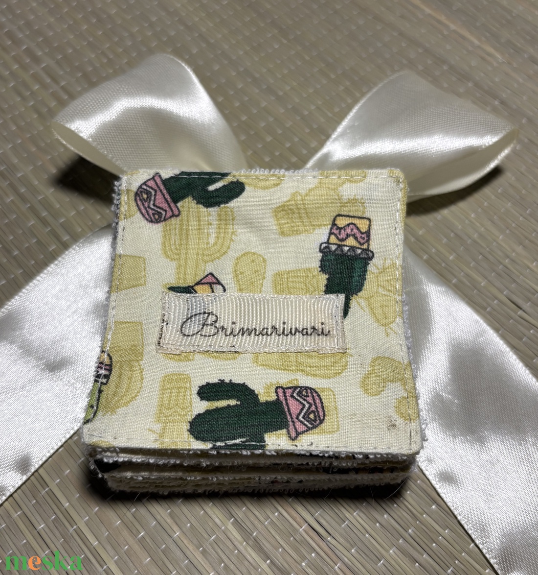 Arctisztító párna - kaktuszos - szépségápolás - arcápolás - arctisztító korong - Meska.hu