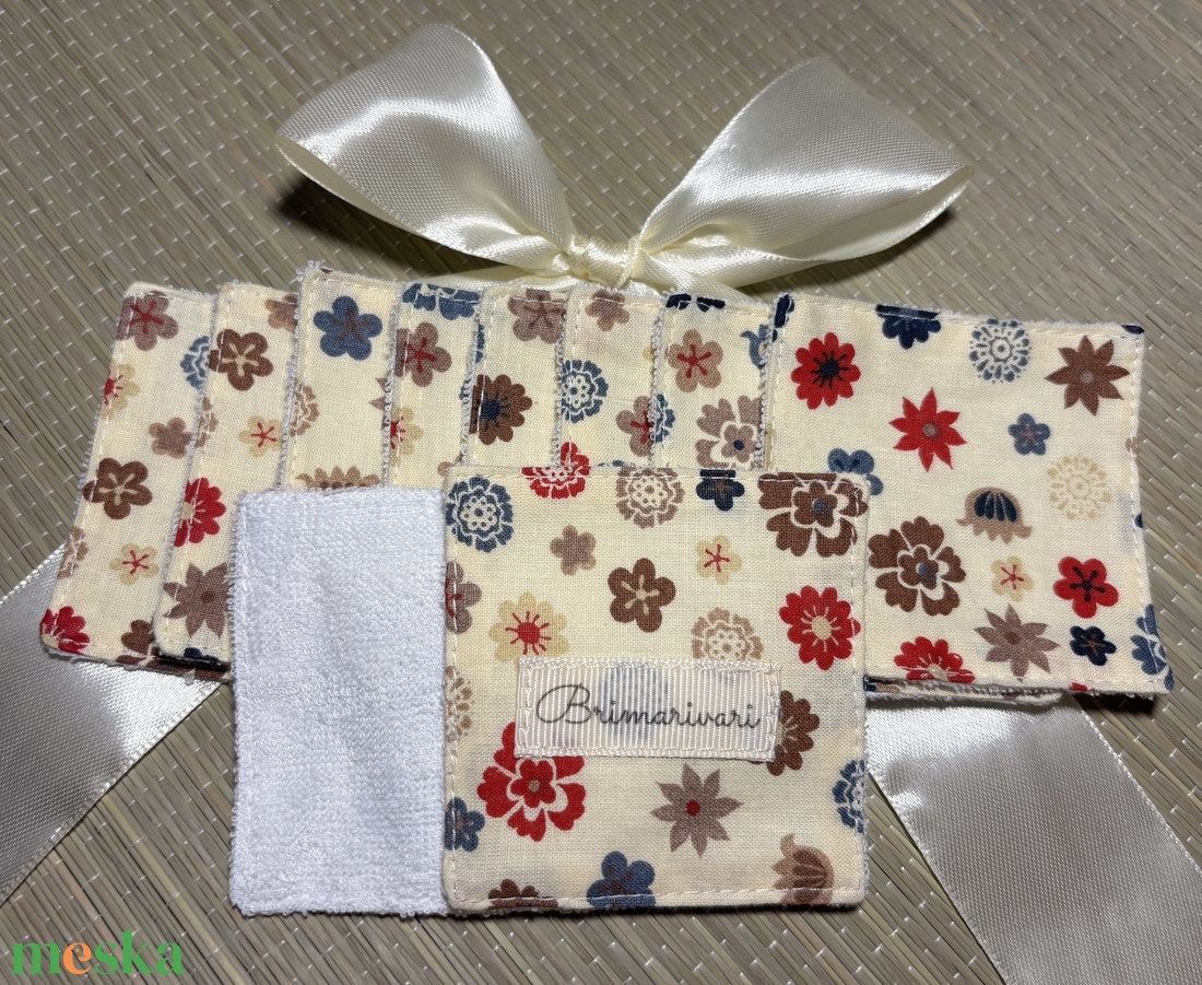 Arctisztító párna - őszi virágok - szépségápolás - arcápolás - arctisztító korong - Meska.hu