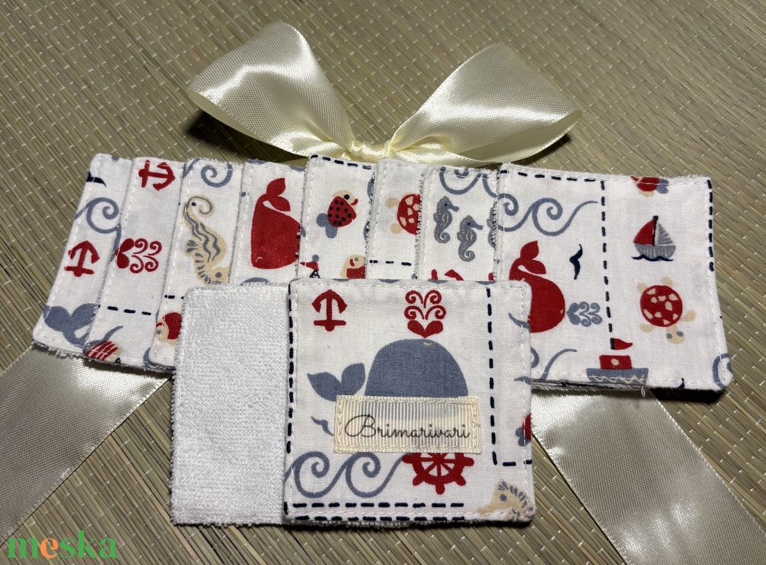 Arctisztító párna - bálnás - szépségápolás - arcápolás - arctisztító korong - Meska.hu