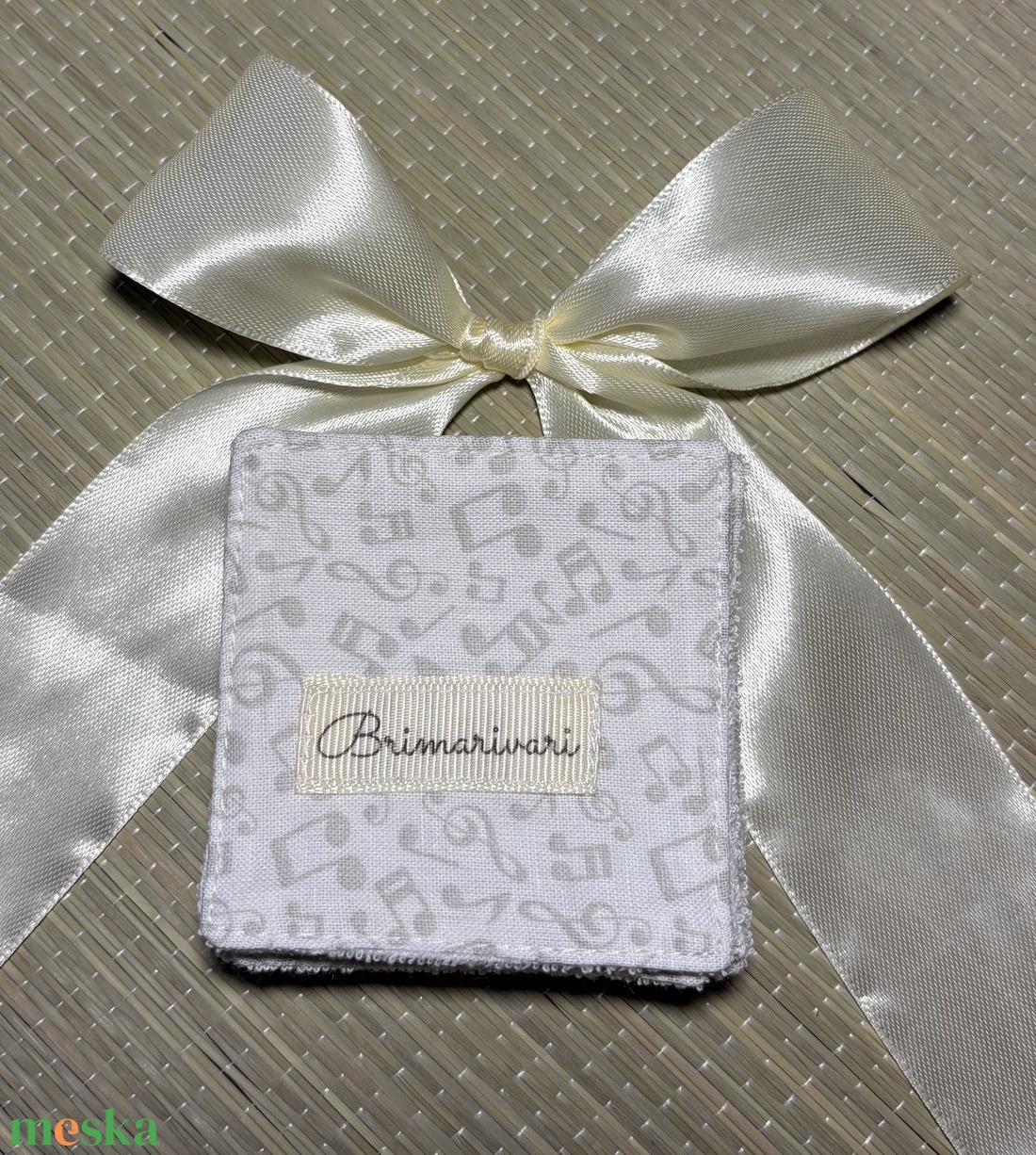 Arctisztító párna -  hangjegyek  - szépségápolás - arcápolás - arctisztító korong - Meska.hu