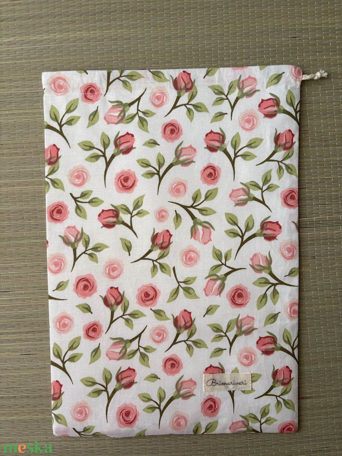 Kenyeres zsák - rózsás - táska & tok - bevásárlás & shopper táska - kenyeres zsák - Meska.hu