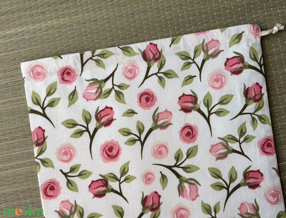 Kenyeres zsák - rózsás - táska & tok - bevásárlás & shopper táska - kenyeres zsák - Meska.hu