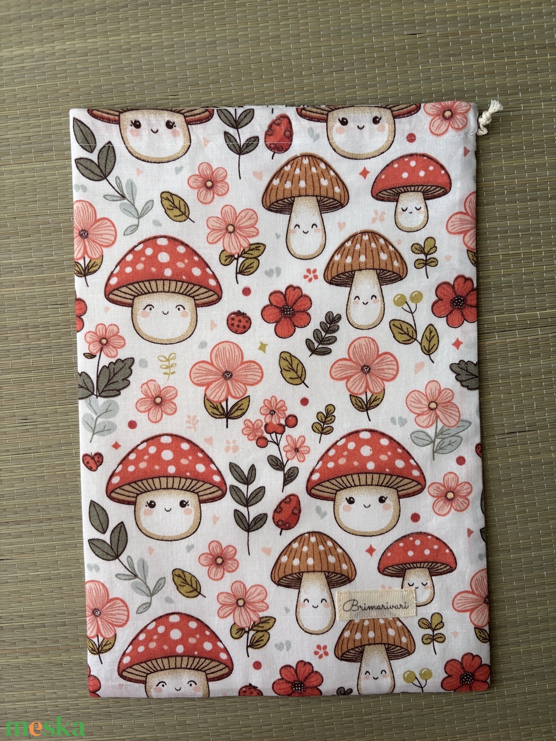 Kenyeres zsák - gombás - táska & tok - bevásárlás & shopper táska - kenyeres zsák - Meska.hu