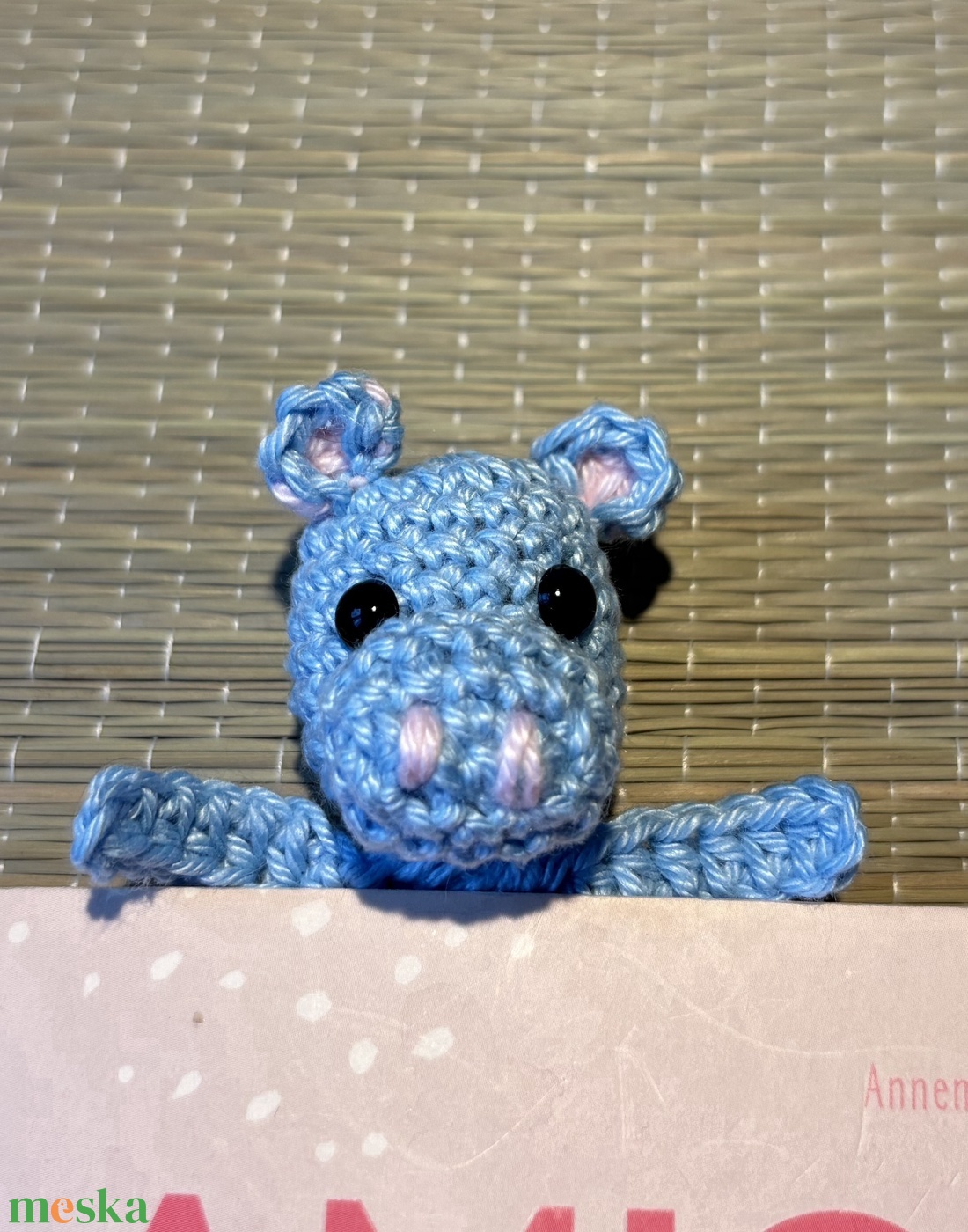 Horgolt könyvjelző  - könyv & zene - könyvjelző - Meska.hu