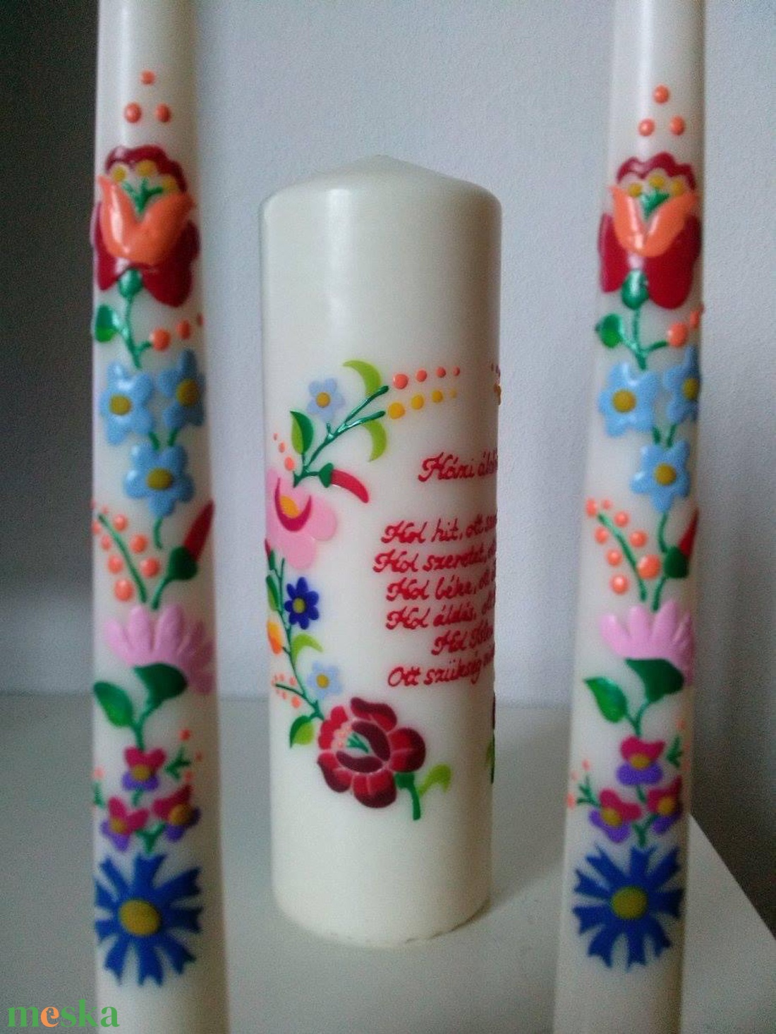 Házi áldás gyertya - Kalocsai - otthon & életmód - gyertya, illat, aroma - gyertya - Meska.hu Házi áldás gyertya - Kalocsai - otthon & életmód - gyertya, illat, aroma - gyertya - Meska.hu