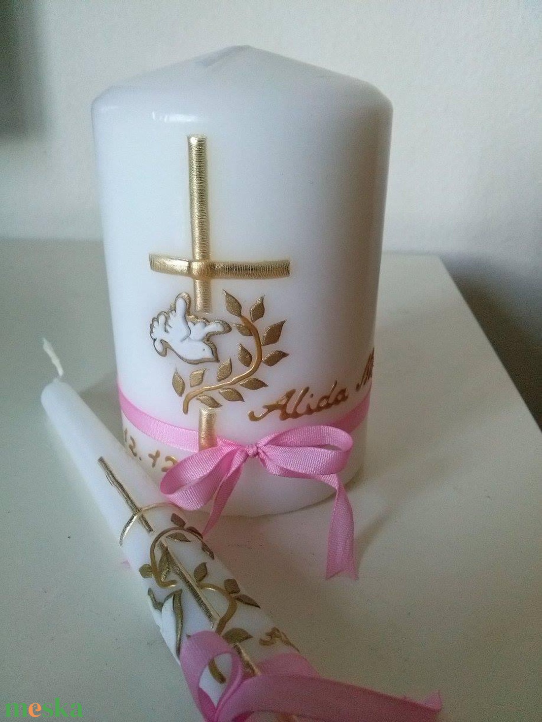 Galambos gyertya keresztelőre - otthon & életmód - gyertya, illat, aroma - gyertya - Meska.hu Galambos gyertya keresztelőre - otthon & életmód - gyertya, illat, aroma - gyertya - Meska.hu
