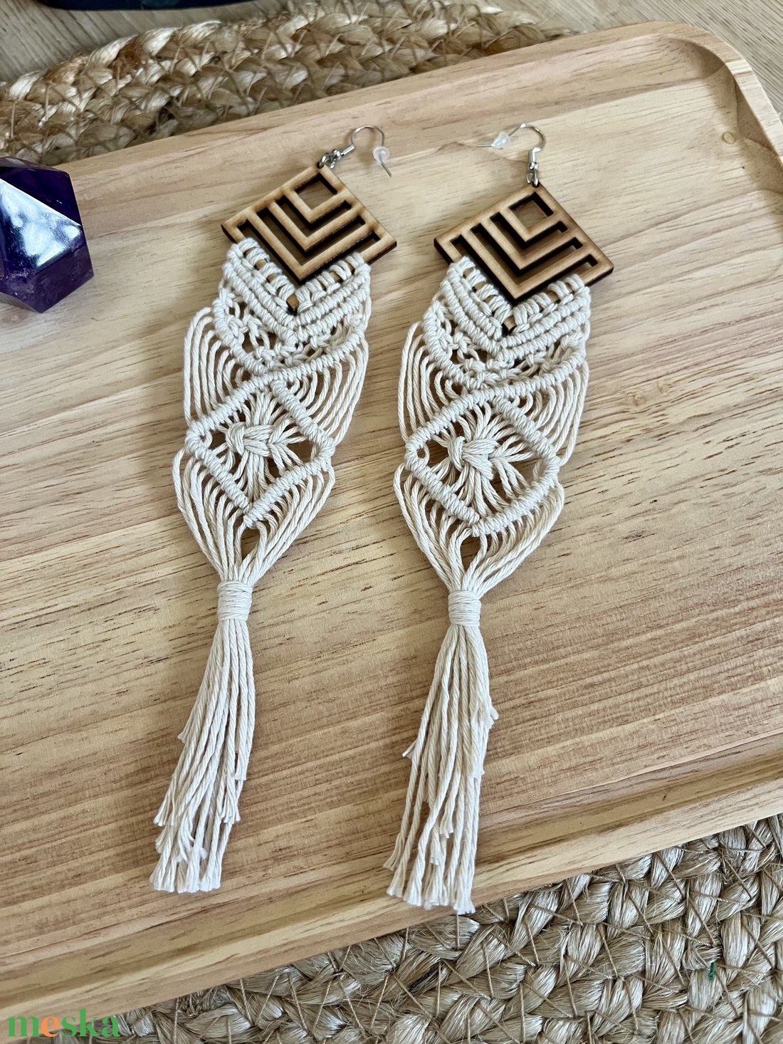 BrittArt Makramé fülbevaló - ékszer - fülbevaló - lógó fülbevaló - Meska.hu BrittArt Makramé fülbevaló - ékszer - fülbevaló - lógó fülbevaló - Meska.hu