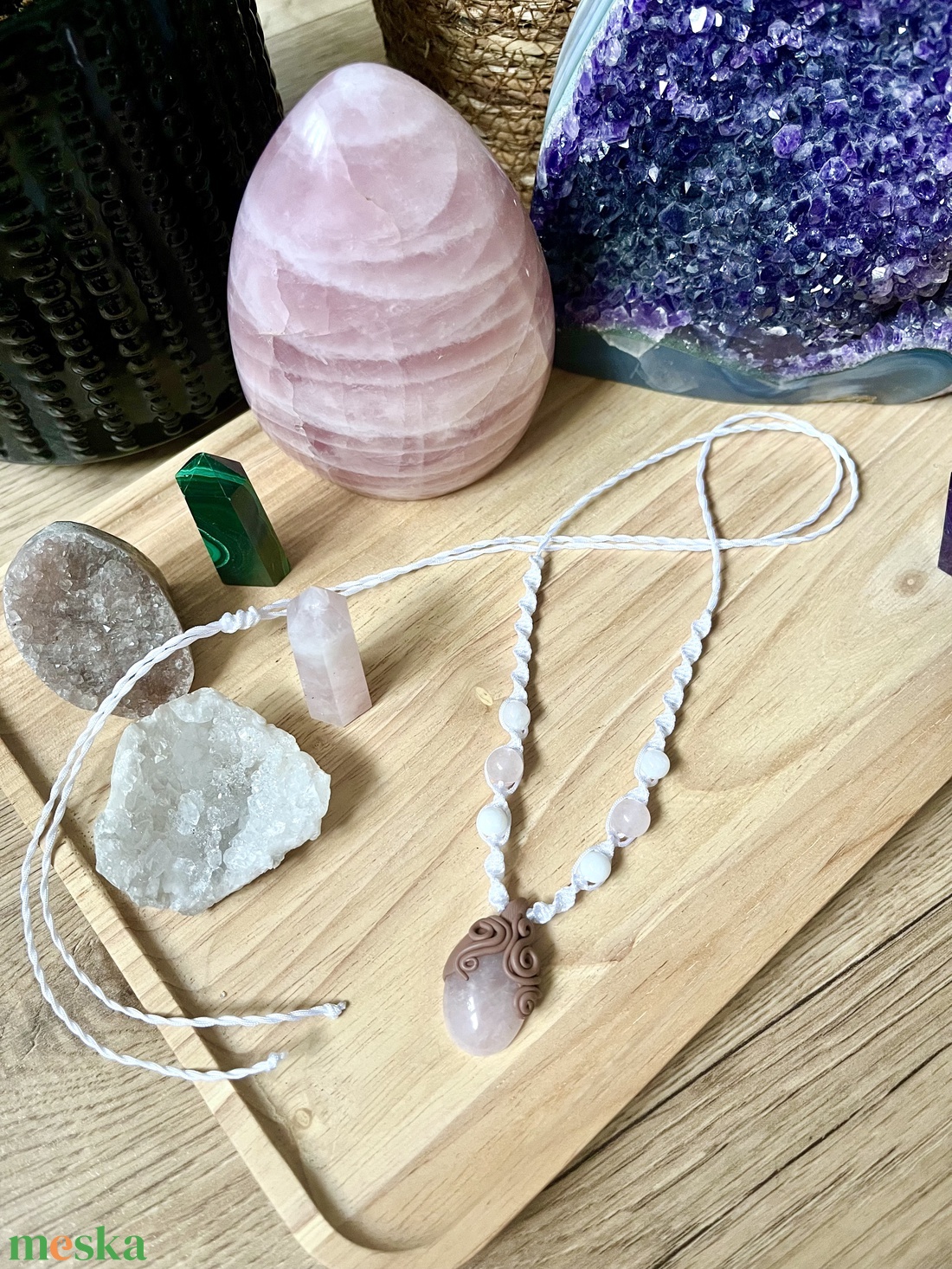 Rózsakvarc amulett - otthon & életmód - dekoráció - spiritualitás - ásványok - Meska.hu Rózsakvarc amulett - otthon & életmód - dekoráció - spiritualitás - ásványok - Meska.hu
