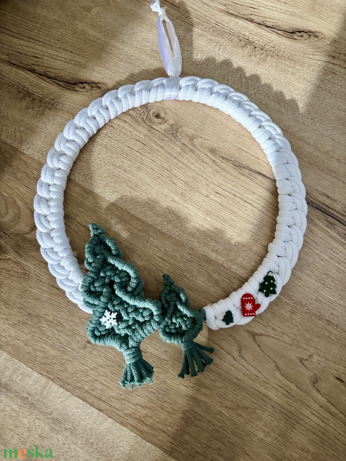 Karácsonyi kopogtató/ajtódísz - karácsony - adventi díszek - adventi ajtódísz - Meska.hu