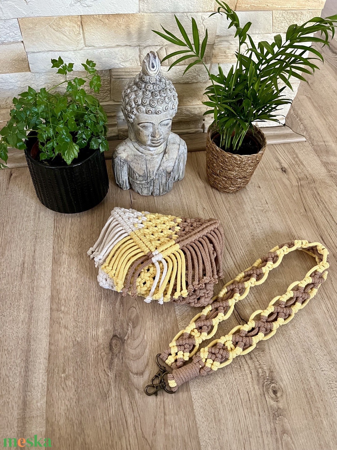 Rainbow makramé táska - táska & tok - kézitáska & válltáska - válltáska - Meska.hu