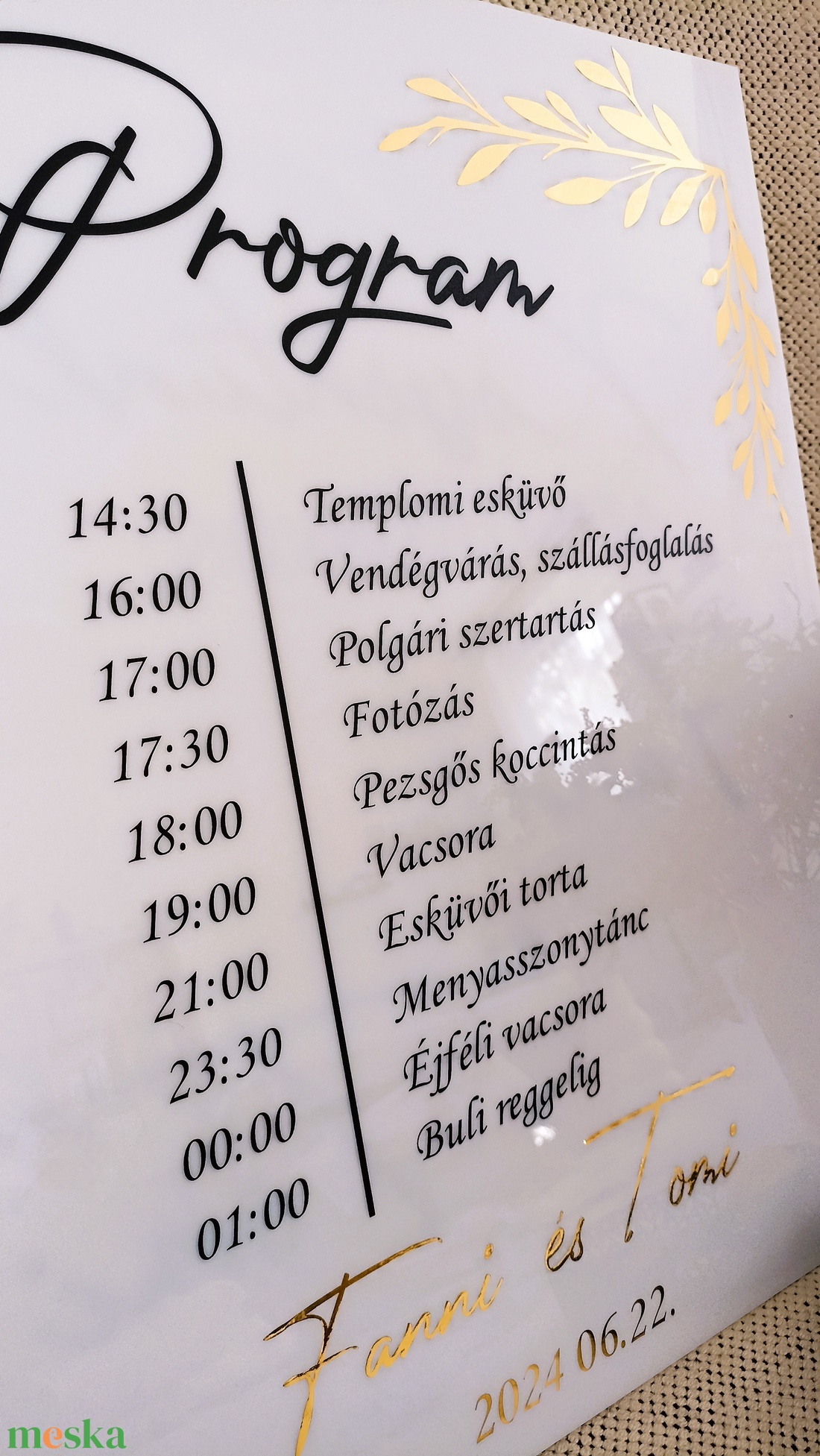 Esküvői programtábla - esküvő - dekoráció - tábla & jelzés - Meska.hu Esküvői programtábla - esküvő - dekoráció - tábla & jelzés - Meska.hu