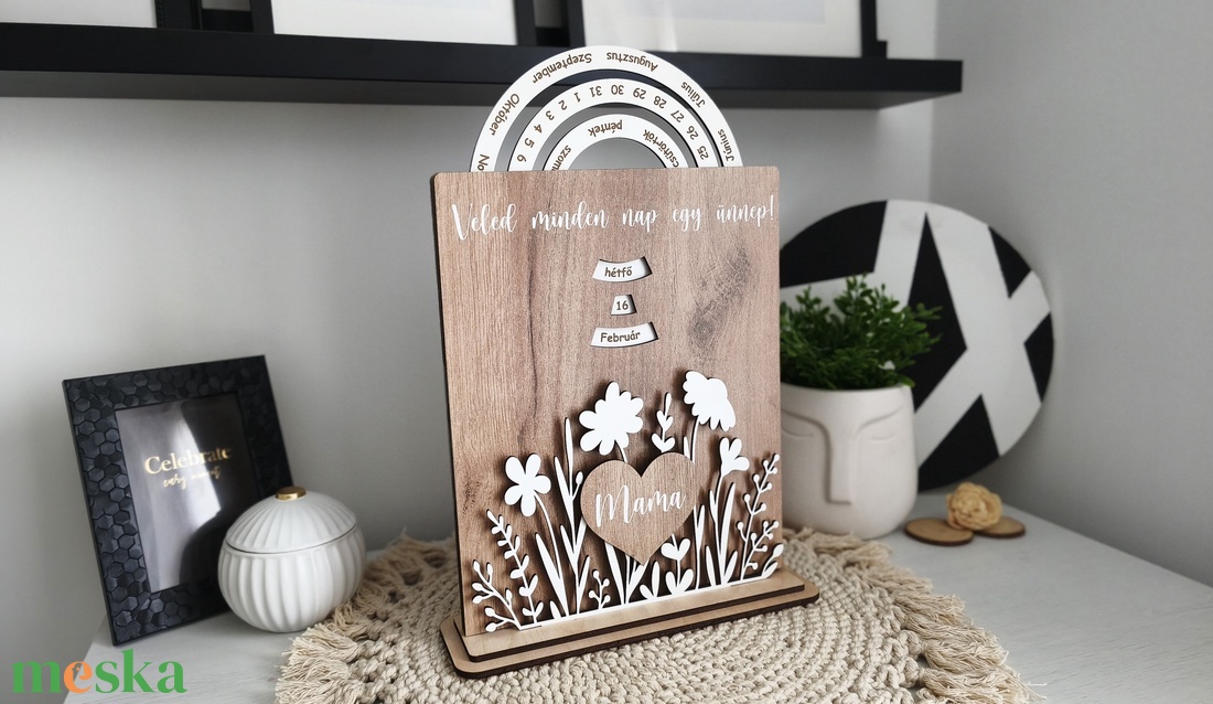 Öröknaptár - famintás - otthon & életmód - dekoráció - fali és függő dekoráció - falinaptár & öröknaptár - Meska.hu