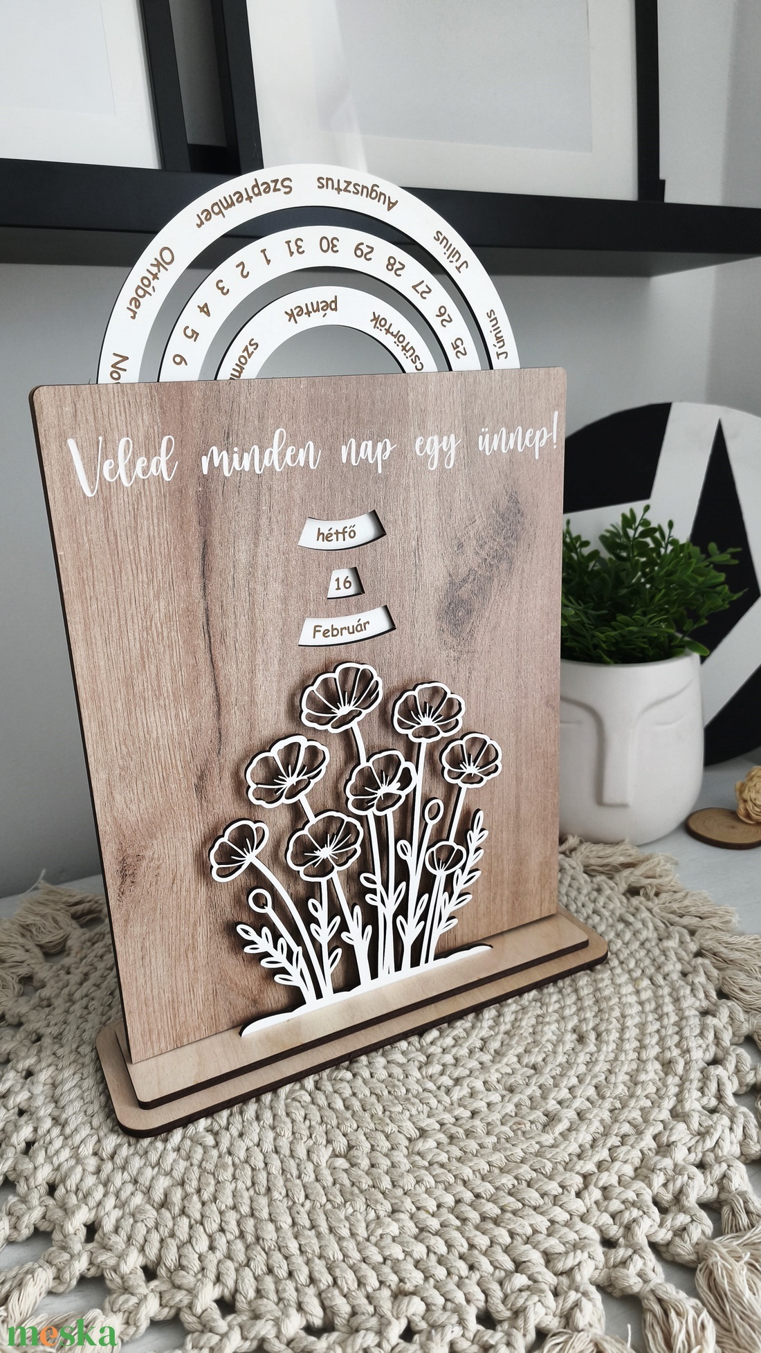 Öröknaptár - famintás - otthon & életmód - dekoráció - fali és függő dekoráció - falinaptár & öröknaptár - Meska.hu