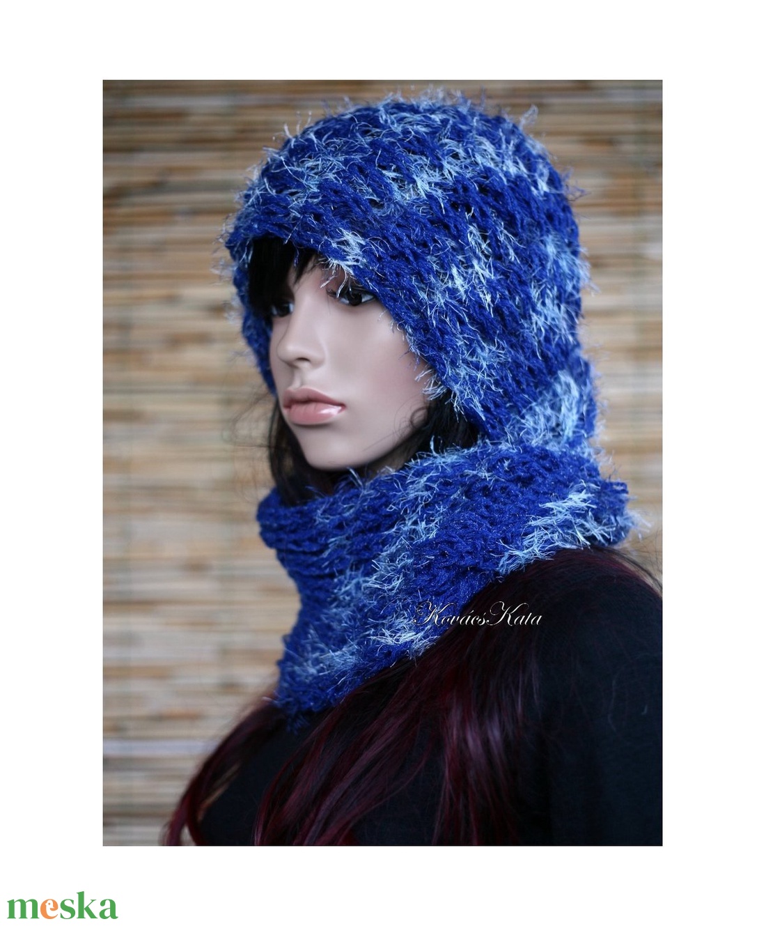 PILLE-BOA / királykék - kézzel kötött design-sál - ruha & divat - sál, sapka, kendő - sál - Meska.hu PILLE-BOA / királykék - kézzel kötött design-sál - ruha & divat - sál, sapka, kendő - sál - Meska.hu