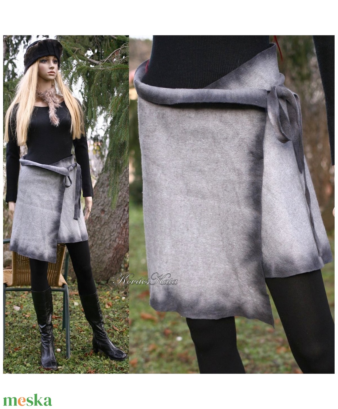 SHABBY WOOL - lapszoknya - ruha & divat - női ruha - szoknya - Meska.hu