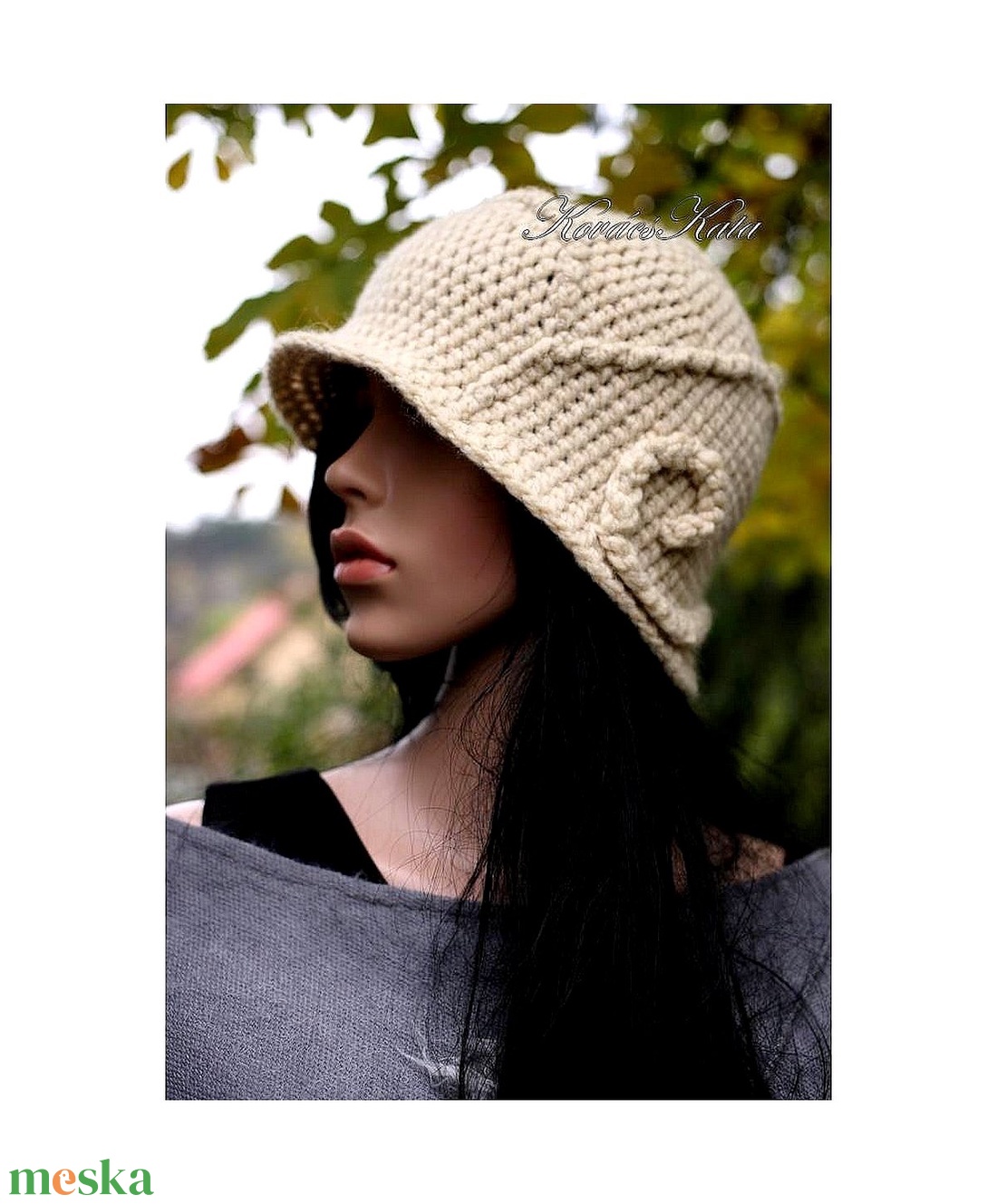 VILMA - extravagáns horgolt cloche kalap - ruha & divat - sál, sapka, kendő - kalap - Meska.hu VILMA - extravagáns horgolt cloche kalap - ruha & divat - sál, sapka, kendő - kalap - Meska.hu