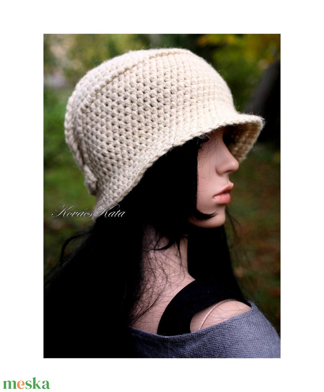 VILMA - extravagáns horgolt cloche kalap - ruha & divat - sál, sapka, kendő - kalap - Meska.hu VILMA - extravagáns horgolt cloche kalap - ruha & divat - sál, sapka, kendő - kalap - Meska.hu