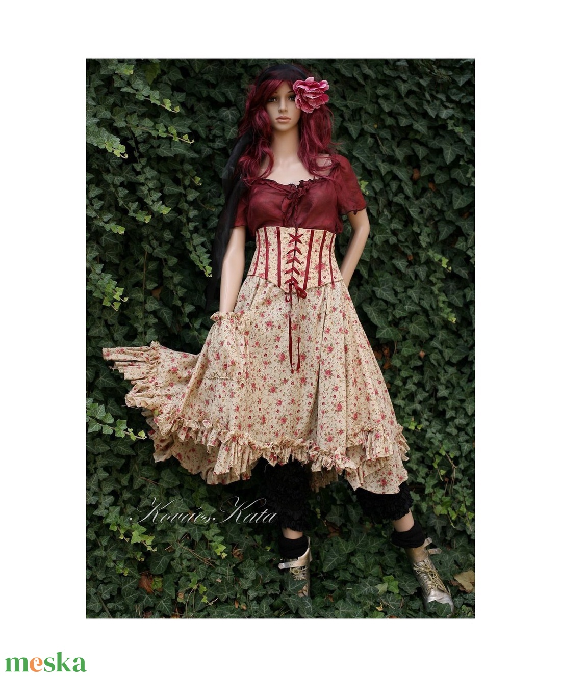 CINDERELLA - romantikus derék-fűzős szoknya - ruha & divat - női ruha - szoknya - Meska.hu CINDERELLA - romantikus derék-fűzős szoknya - ruha & divat - női ruha - szoknya - Meska.hu