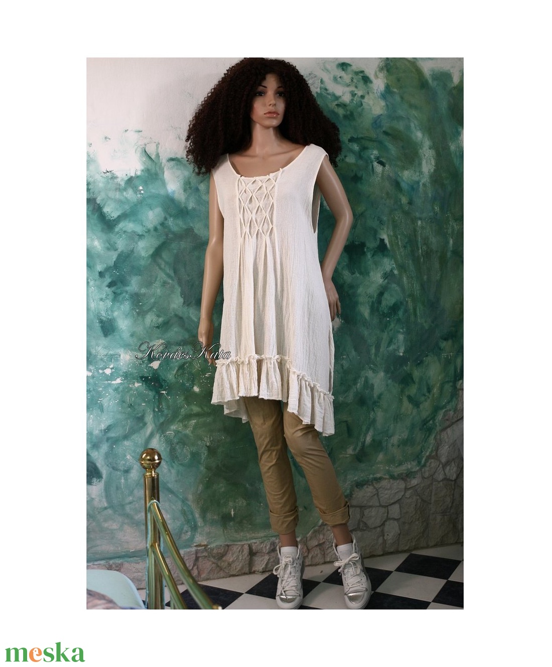 DARÁZSFÉSZKES - lagenlook tunika-ruha, kismama ruha - ruha & divat - női ruha - kismamaruha - Meska.hu