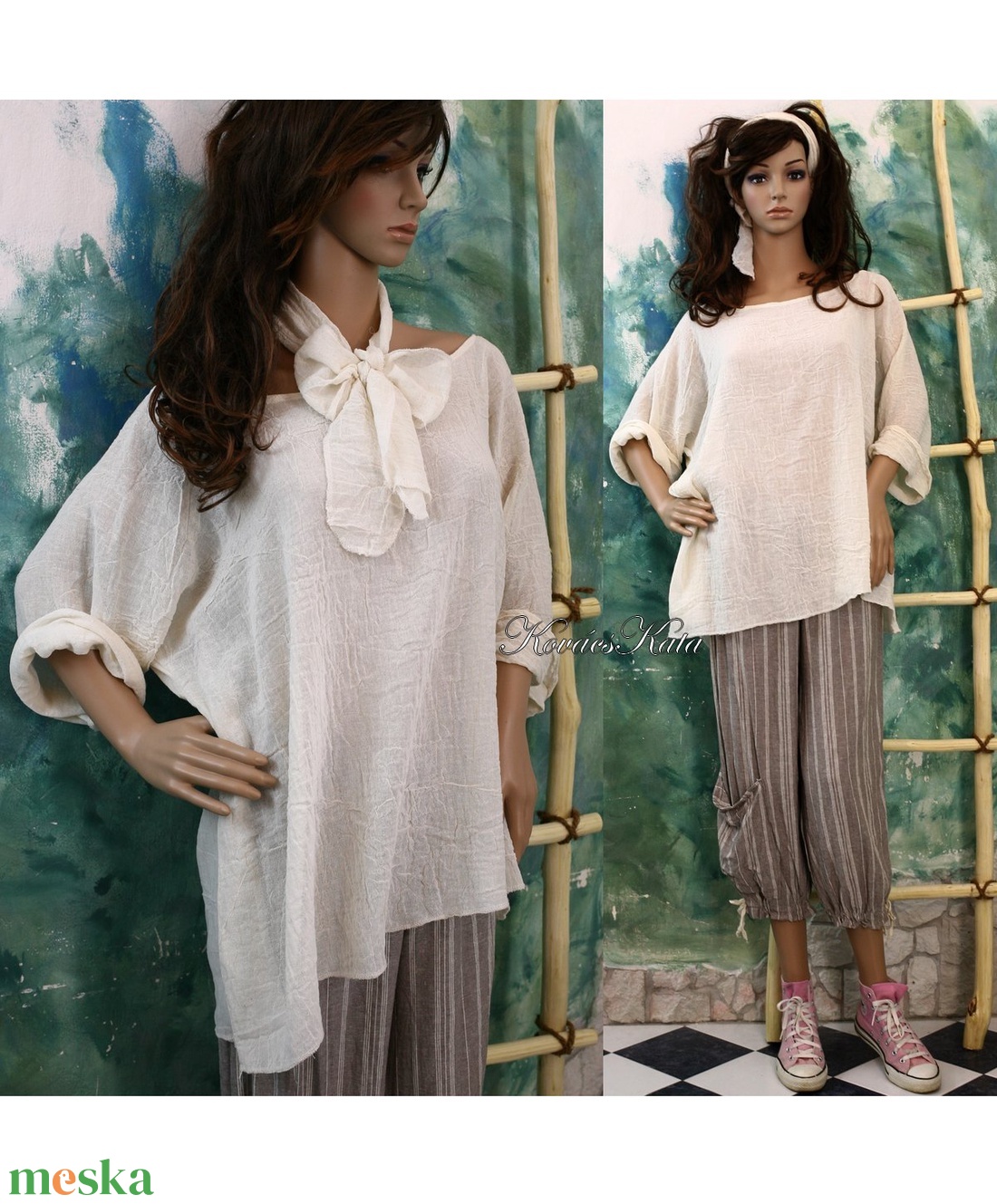 T-GÉZING kötővel - lagenlook fashion design - ruha & divat - női ruha - tunika - Meska.hu T-GÉZING kötővel - lagenlook fashion design - ruha & divat - női ruha - tunika - Meska.hu