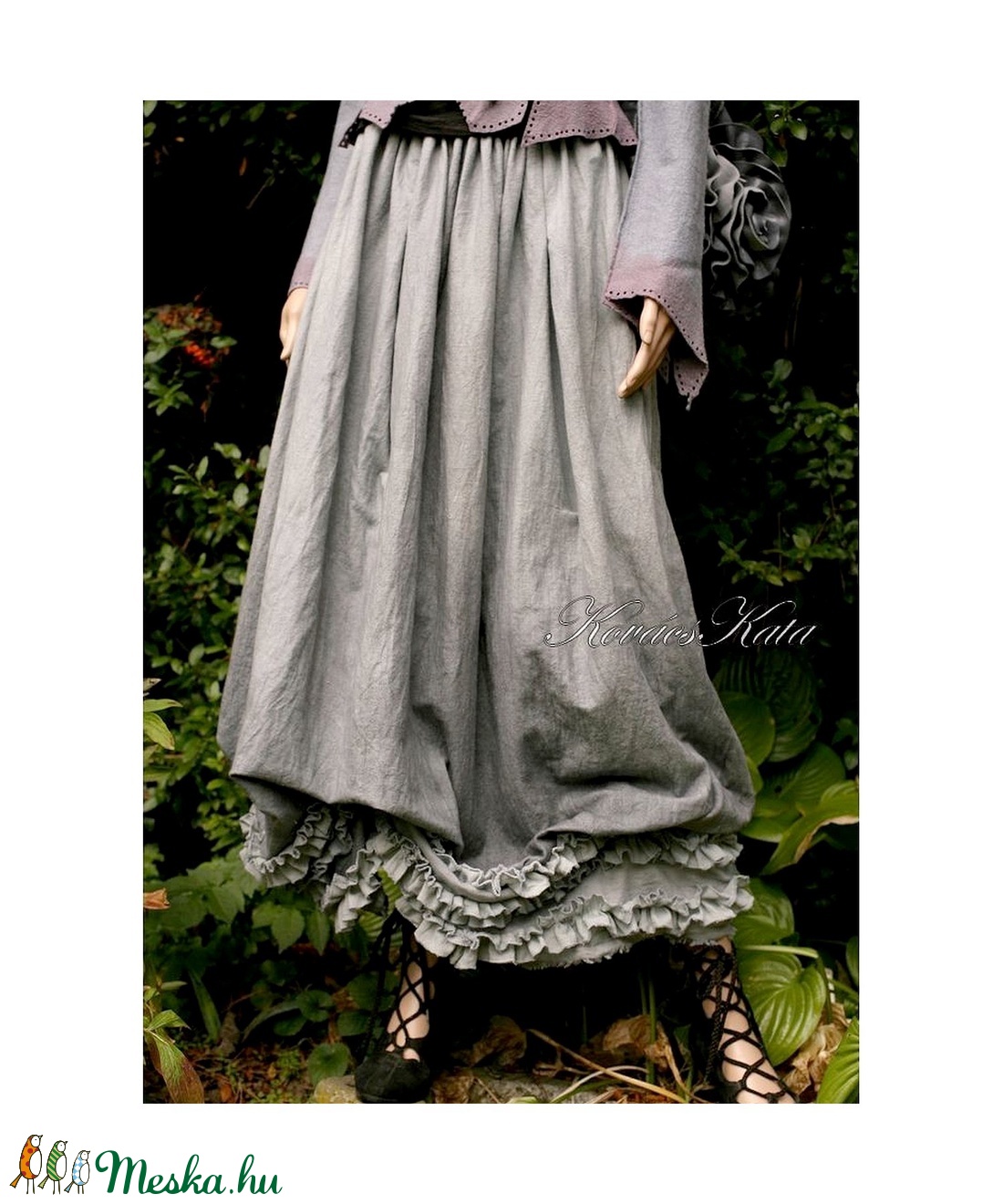 LENKE/flanel - romantikus lagenlook szoknya - ruha & divat - női ruha - szoknya - Meska.hu LENKE/flanel - romantikus lagenlook szoknya - ruha & divat - női ruha - szoknya - Meska.hu