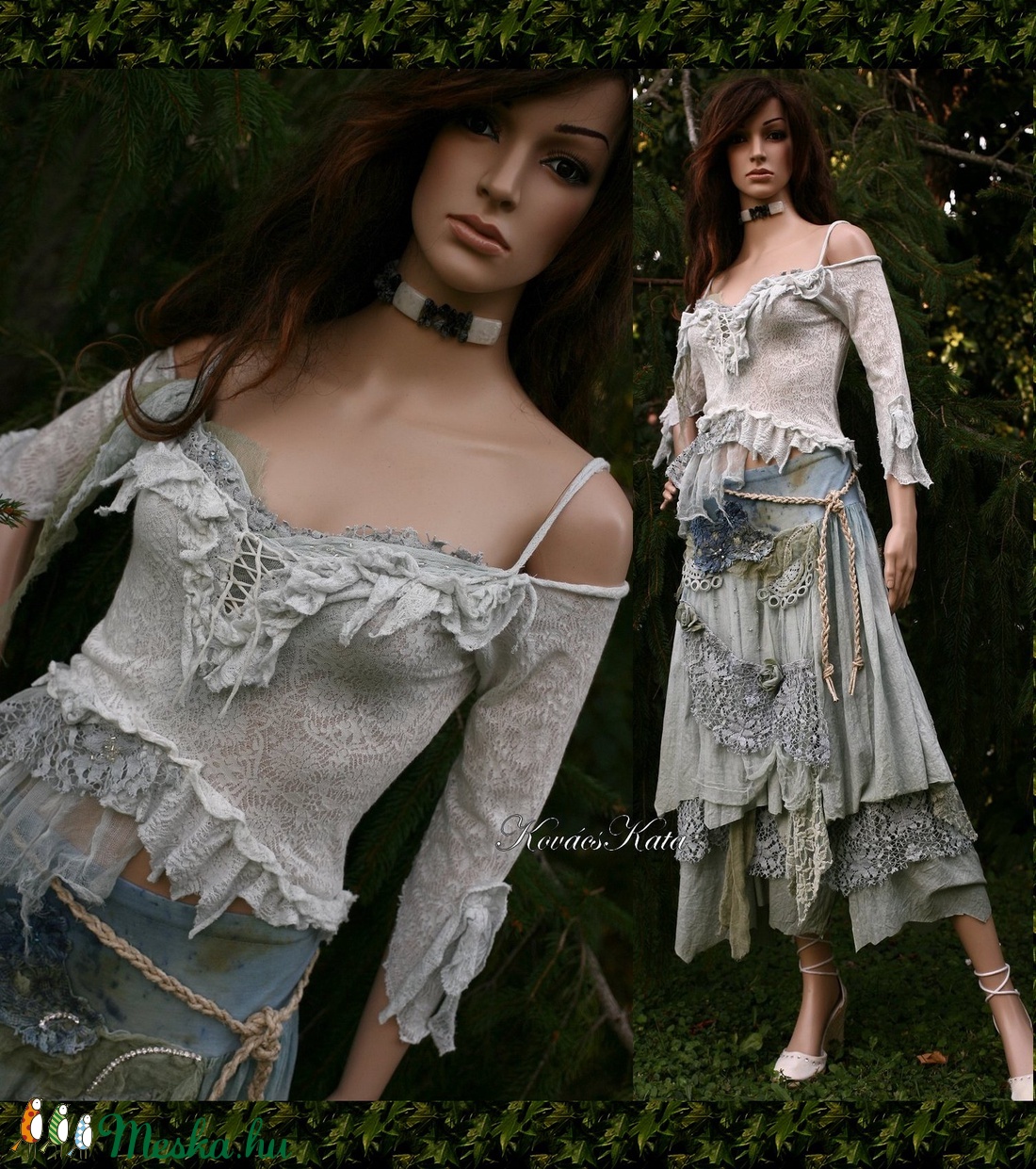 ANTOINETTE - shabby chic nimfa-top - ruha & divat - női ruha - póló, felső - Meska.hu ANTOINETTE - shabby chic nimfa-top - ruha & divat - női ruha - póló, felső - Meska.hu