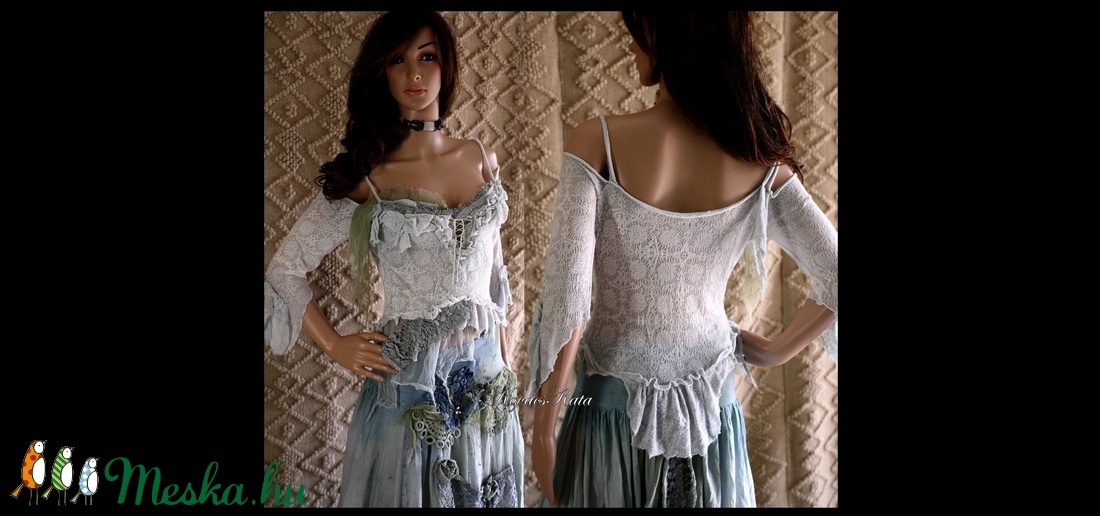 ANTOINETTE - shabby chic nimfa-top - ruha & divat - női ruha - póló, felső - Meska.hu ANTOINETTE - shabby chic nimfa-top - ruha & divat - női ruha - póló, felső - Meska.hu