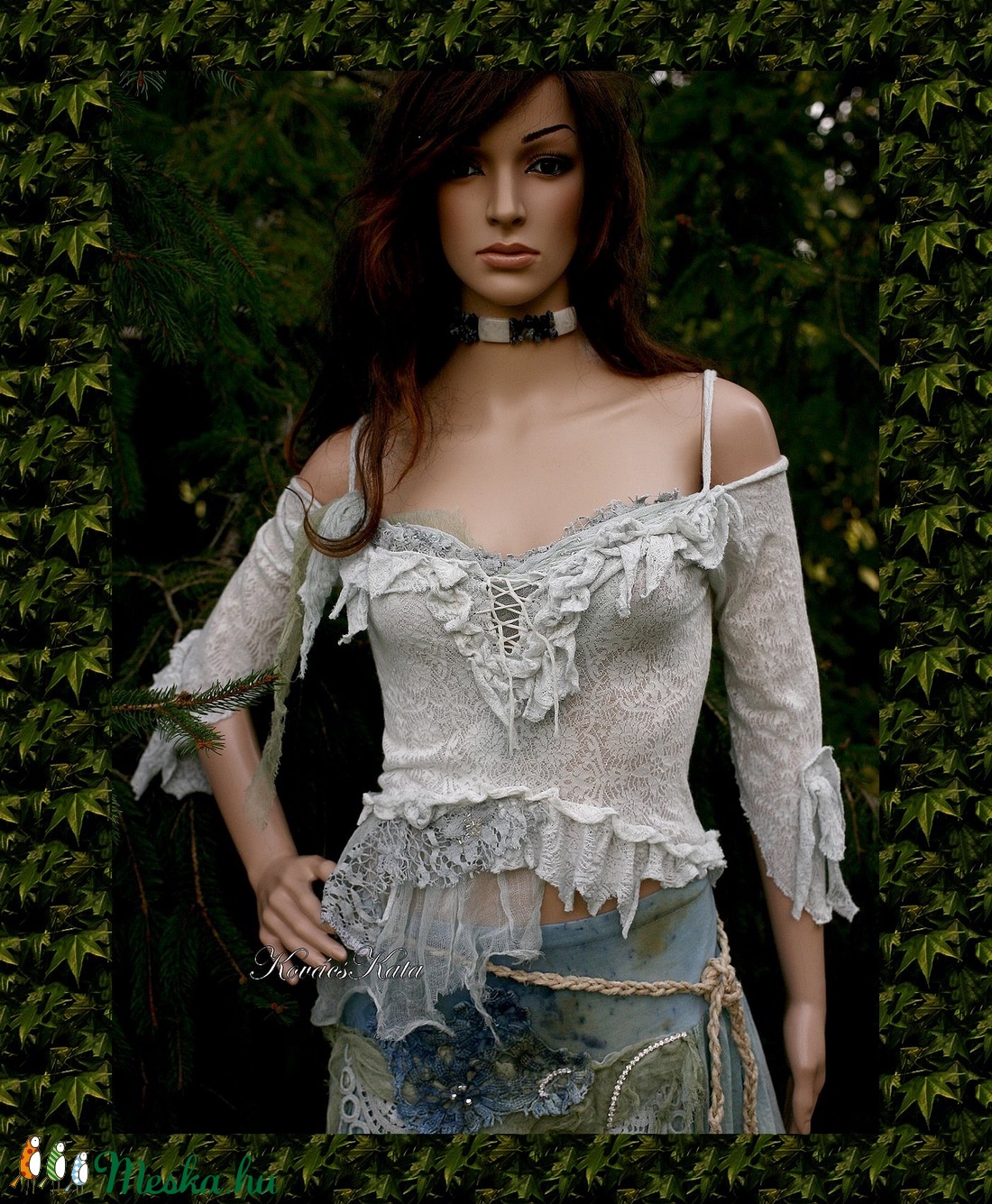 ANTOINETTE - shabby chic nimfa-top - ruha & divat - női ruha - póló, felső - Meska.hu ANTOINETTE - shabby chic nimfa-top - ruha & divat - női ruha - póló, felső - Meska.hu