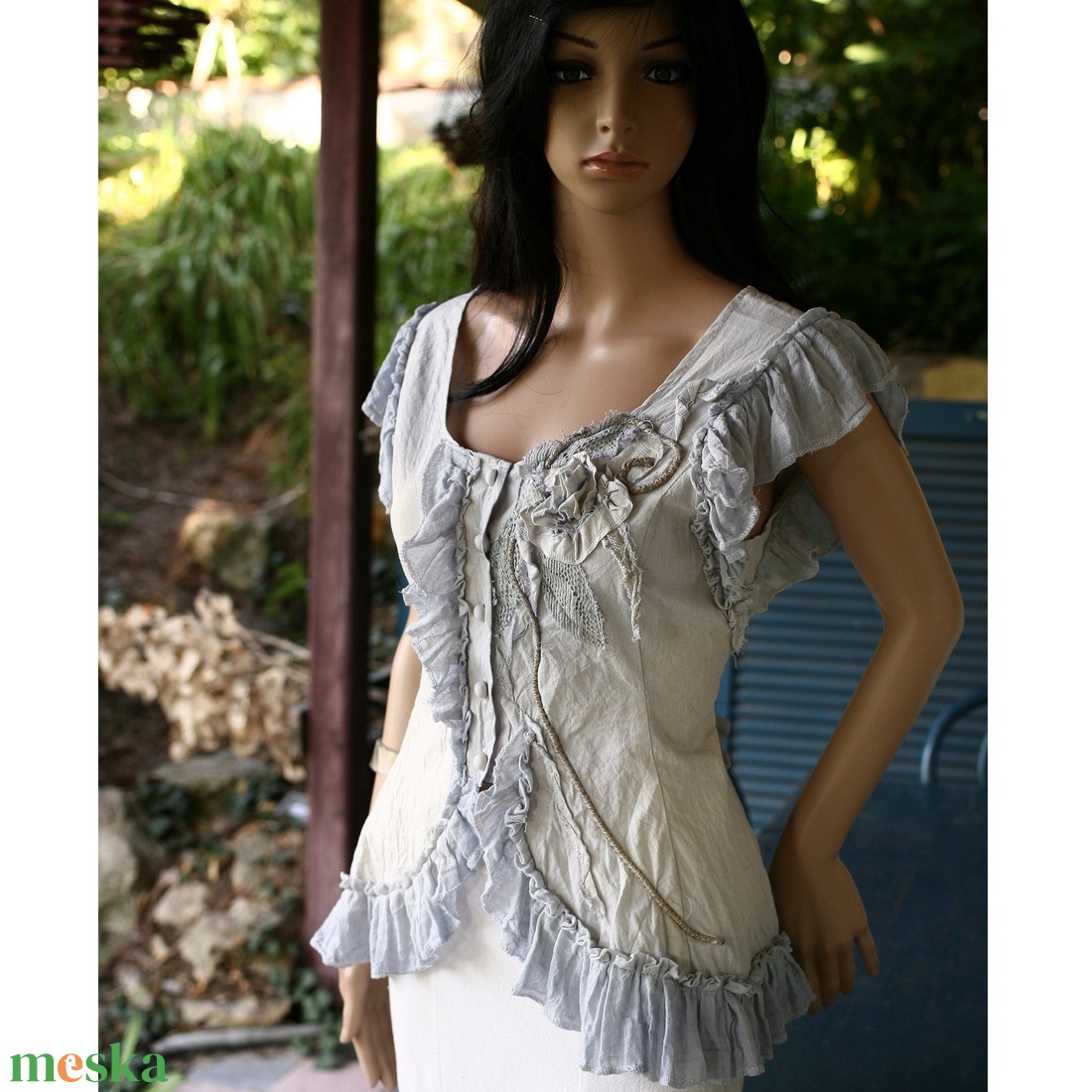 LENKE - shabby chic design blúz - ruha & divat - női ruha - blúz - Meska.hu LENKE - shabby chic design blúz - ruha & divat - női ruha - blúz - Meska.hu