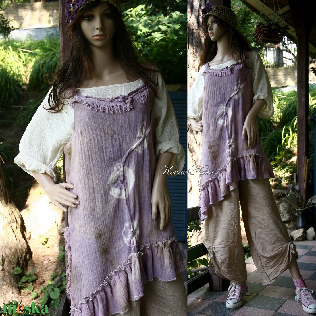 LEVENDULA BATIK - shabby chic tunika - ruha & divat - női ruha - tunika - Meska.hu LEVENDULA BATIK - shabby chic tunika - ruha & divat - női ruha - tunika - Meska.hu