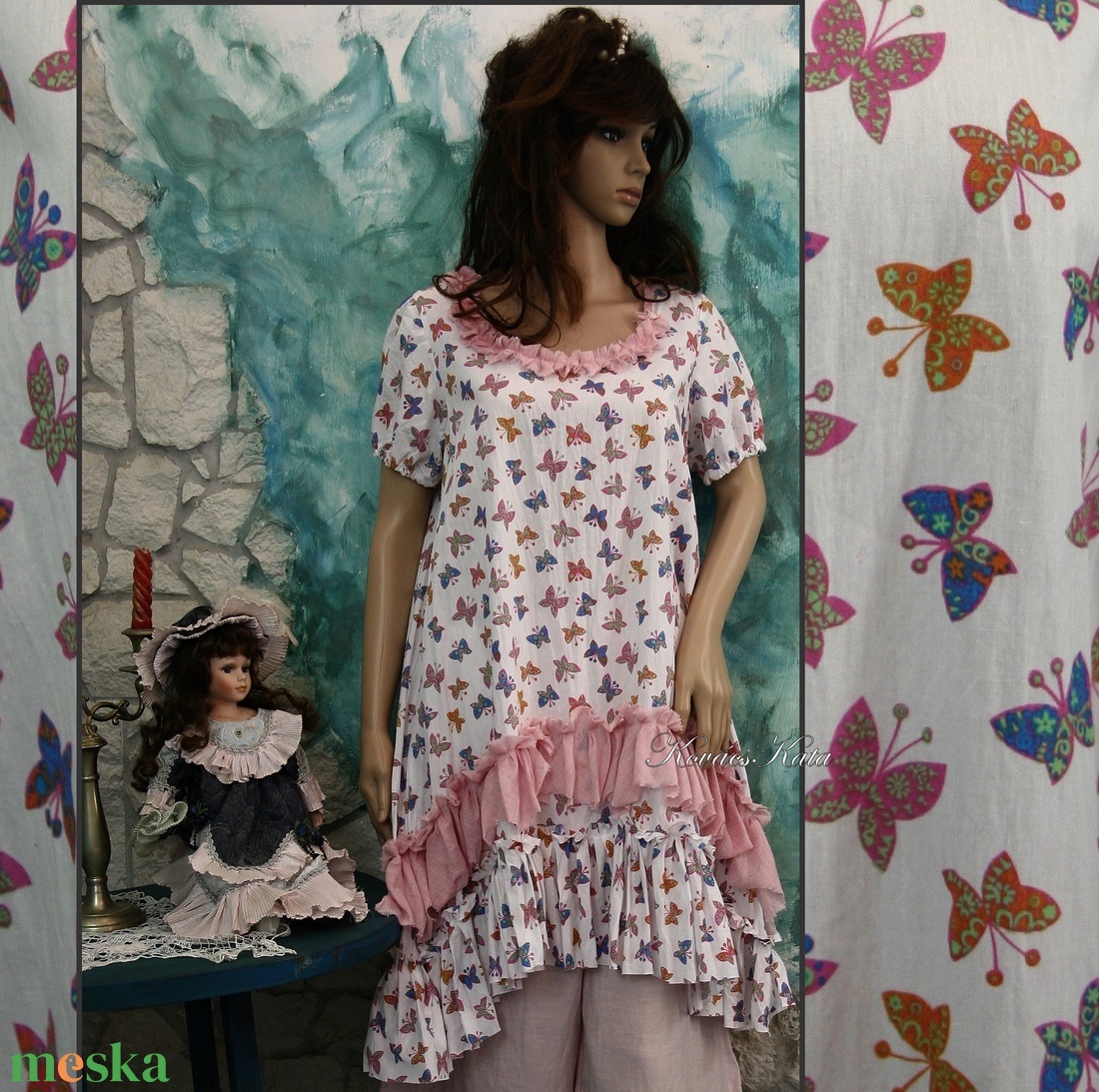 ANITA - romantikus dolly-ruha   - ruha & divat - női ruha - ruha - Meska.hu